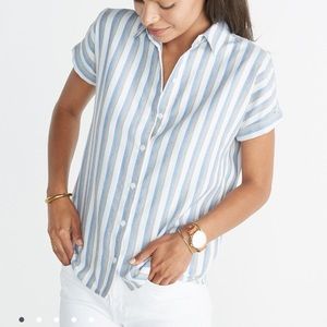 Rae Button Down in Multi Stripe
